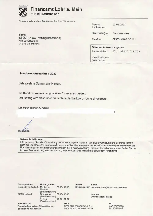 Thumbnail: 2023-02-20_2023-02-20_2023-02-20_Secutan_Finanzamt Lohr_Sondervorauszahlung2023
