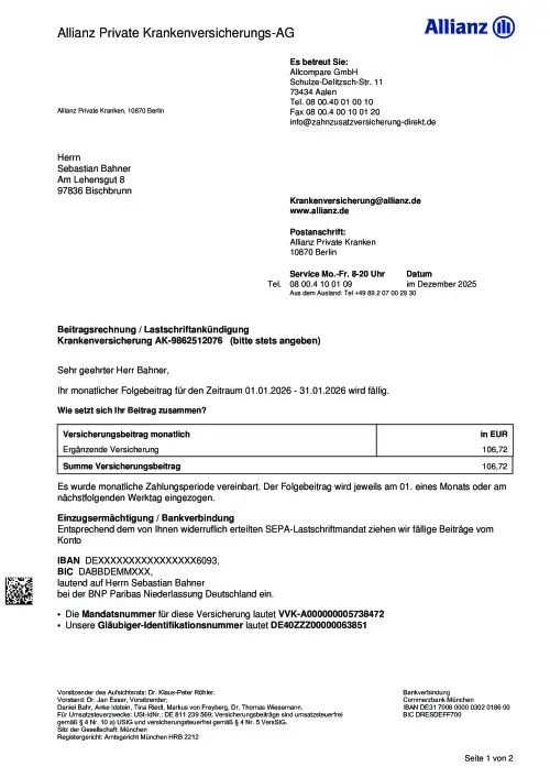 Thumbnail: Folgebeitragsrechnung_mit_Lastschriftankuendigung_Krankenversicherung_AK_9862512076_2025_12_14
