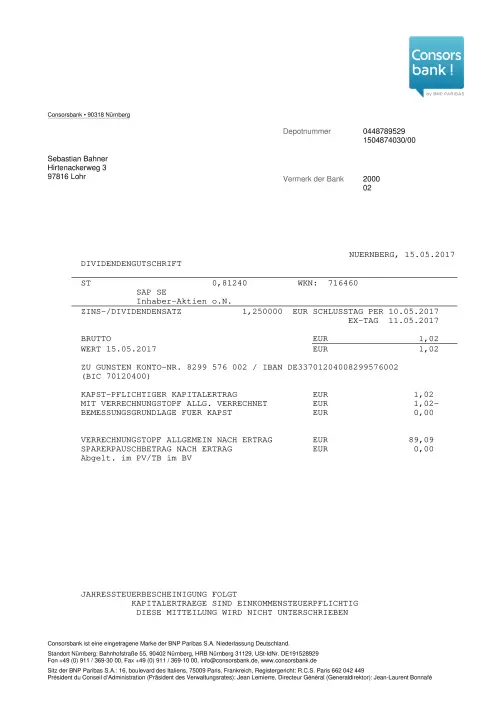 Thumbnail: 2017-05-15_2017-05-15_DIVIDENDENGUTSCHRIFT_448789529_wkn716460_dat20170515_id622910231_01