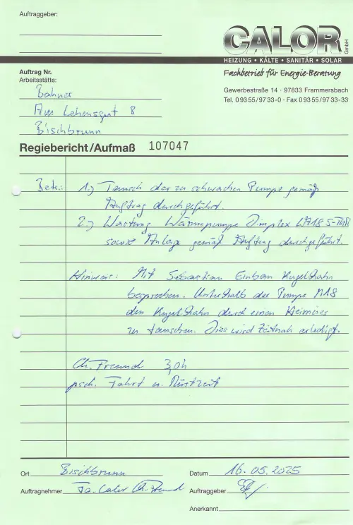 Thumbnail: Regiebericht/Auf ma§ 107047