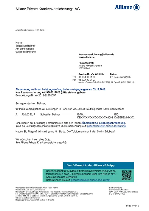 Thumbnail: 2025-09-27_2025-09-27_Leistungsabrechnung_Krankenversicherung_AK2018-82270057_2025-09-27