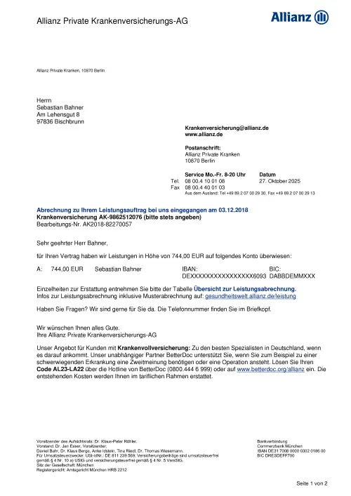 Thumbnail: 2025-10-27_2025-10-27_Leistungsabrechnung_Krankenversicherung_AK2018-82270057_2025-10-27
